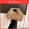 Clutch Retro Bags Yogodlns Woven For Women Straw Shell Chain Handbag Messenger Bag Ladies Holiday Beach Ecofriendly Crossbody Bag