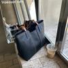 2026 Korean Style Tote Bag - Large Capacity Vintage Shoulder Bag for Women Simple Commuter Purse Hand Bag