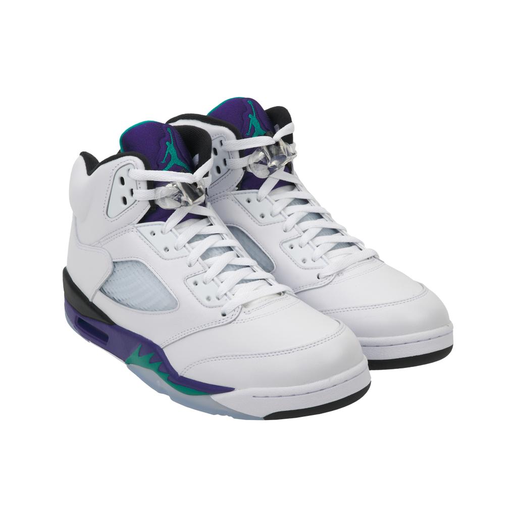 Air Jordan 5 Retro Grape 2025 Men Sneakers White New-Emerald Grape-Ice HQ7978-100