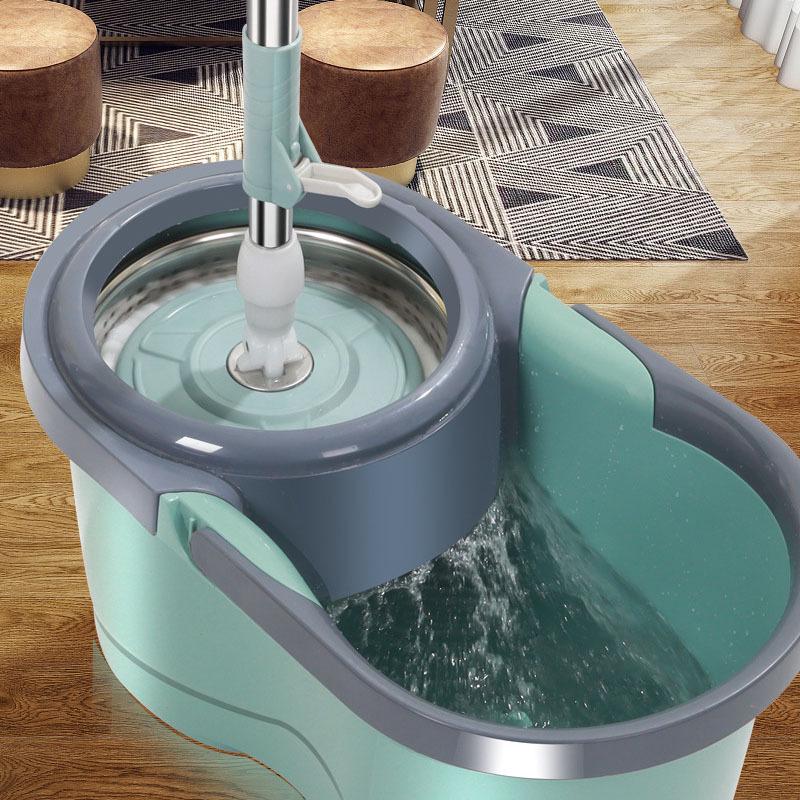 Automatic Spin-Dry Household Mop with Hands-Free Telescopic Handle