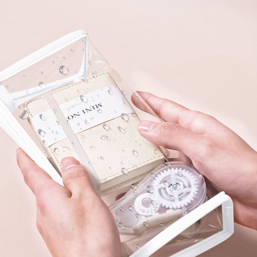 Cosmetics Pouch Students Gifts Zipper Pen Pouch Transparent Pencil Bag Pencil Case Storage Bag