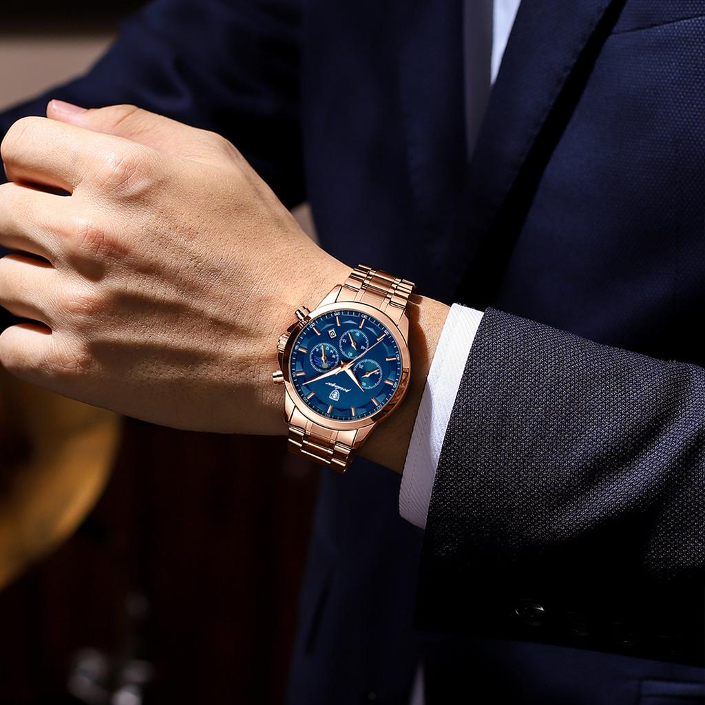 Waterproof Multifunctional Watch Men'S Quartz Watch Sports
