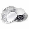 100Pcs Round Tart Pan Disposable Pie Tin Cake Mold Shell Egg Tart Mould  Baking Cup