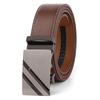 PULO Men's Automatic Buckle Leather Belt Durable Belt High Quality Comfortable Belt