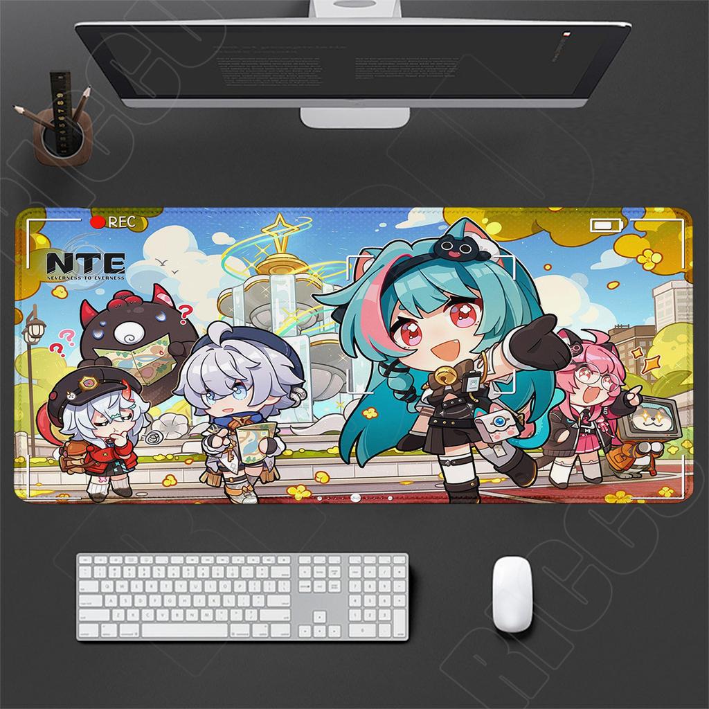 HD XXL Mouse Pad Neverness To Everness NTE Girl Gaming Keyboard Mousepad Rug Office Computer Anime Gamer 40x90cm Desk Mat Carpet