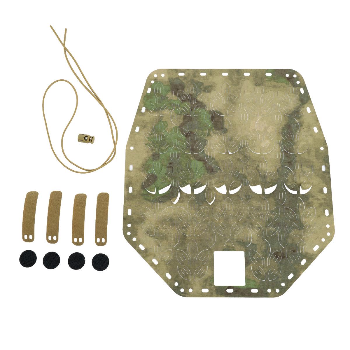 Tcmaoyi Tactical Camouflage Helmet Cover - Mop Head, ARS&BCS, High-Cut Concealment Sleeve