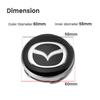 4PCS 60mm Car Wheel Center Hub Caps Cover For Mazda 2 3 5 6 323 626 Cx3 Cx5 CX30 RX8 MX5 Atenza Axela Emblem Auto Accessories