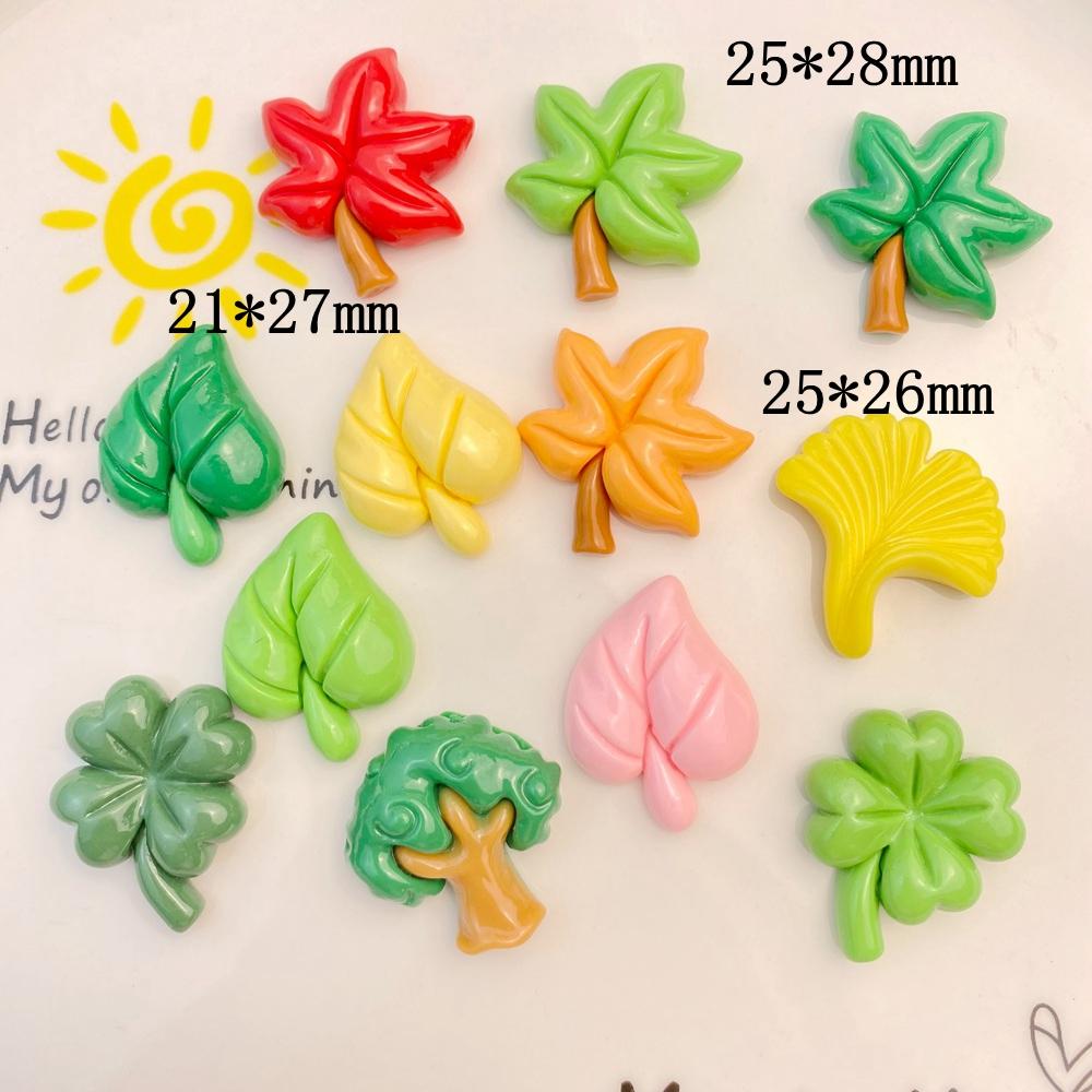 

10Pcs New Cute Resin Cute All Kinds of Leaves Flat Back Cabochon DIY Jewelry Craft Decoration Accessorie