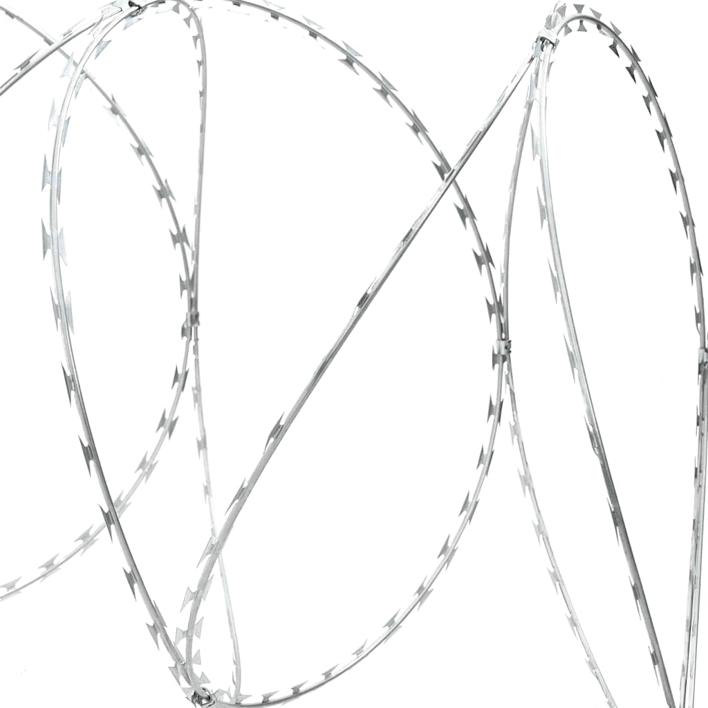 Barbed Wire Concertina Razor Wire Galvanized Steel 100 m