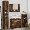 Bathroom Furniture Set 4 Pcs Smoked Oak 35 X 30 X 192 Cm