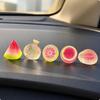 5 Pieces Mini Car Dashboard Ornament | Translucent Glossy Finish, Playful Cartoon Shape,