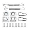 Outdoor Patio Rectangle Awning Attachment Set Stainless for Sun Shade Sail Canopy Fitting Heavy Duty Shade Sail Hardware
