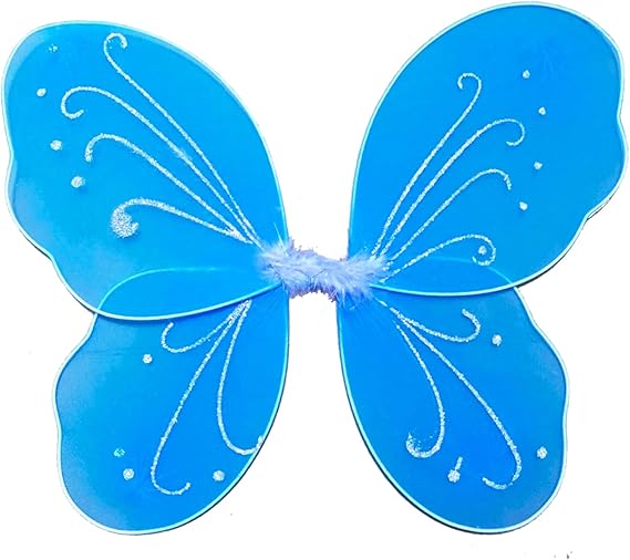 1pcs Fairy Butterfly Wings for Girls Sparkly Princess Angel Wings Fairy Butterfly Dress up Glitter Decor Cosplay Birthday Party