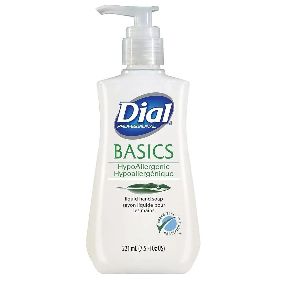 Жидкое мыло для рук Dial Hand Wash 221 мл 1 упаковка Без запаха Dial Basics, Без запаха, 7,5 унций