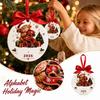 Christmas Animal 26 Letters Hanging Ornaments, Christmas Holiday Decorations