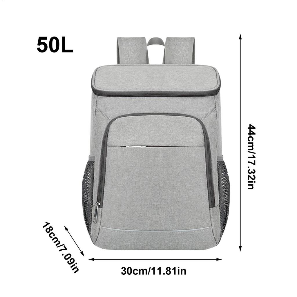Lunch Backpack 50L Insulated Meal Prep Backpack Leakproof Box Waterproof Bag For Beach Picnic Hiking Bbq Travel Camping