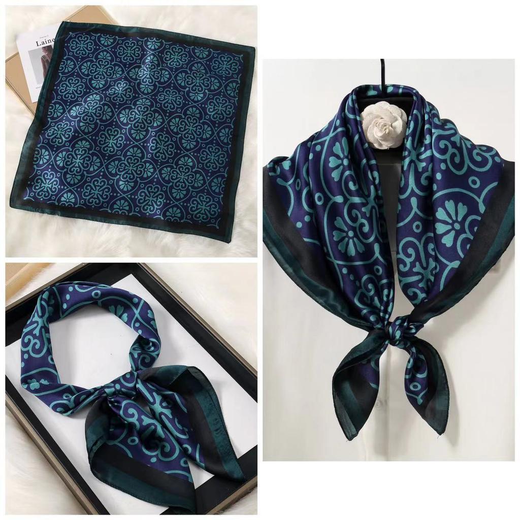 Eleganti Foulard di Seta da Donna Con Centinaia di Camicie, Assistenti di Volo, Decorazione Professionale, Protezione del Collo, Foulard, 70 Foulard Quadrati Piccoli.