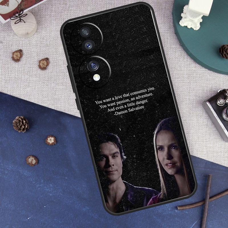 Vampire Diaries Damon Salvatore Case For Honor Magic 7 5 6 Pro Cover For Honor X9c X9b X9a X8a X8b X9 50 70 90 200 400 Lite