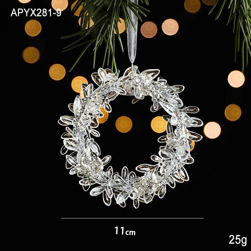 Colorful Acrylic Ice Crystal Christmas Tree Ornaments