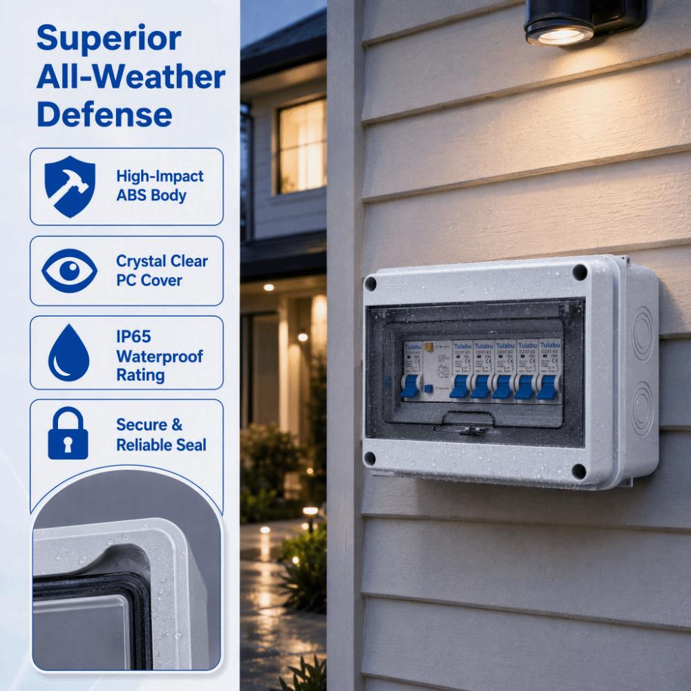 Waterproof Distribution Box Dustproof Circuit Breaker Box Switch Box Electrical Installation