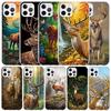 Deer Hunting Camo Phone Case For IPhone 16 17 Air 16E 15 14 Plus 13 Mini 12 11 Pro Max 7 8 + SE 2020 Soft TPU Back Cover 16 15 1