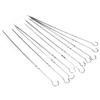 10Pcs Stainless Steel Barbecue Flat Skewer Grilling Tool for Party Outdoor Activities