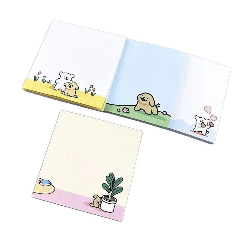 Welpen Cartoon Haftnotizen: Niedlich, Kreativ, Hoher Wert für Studenten