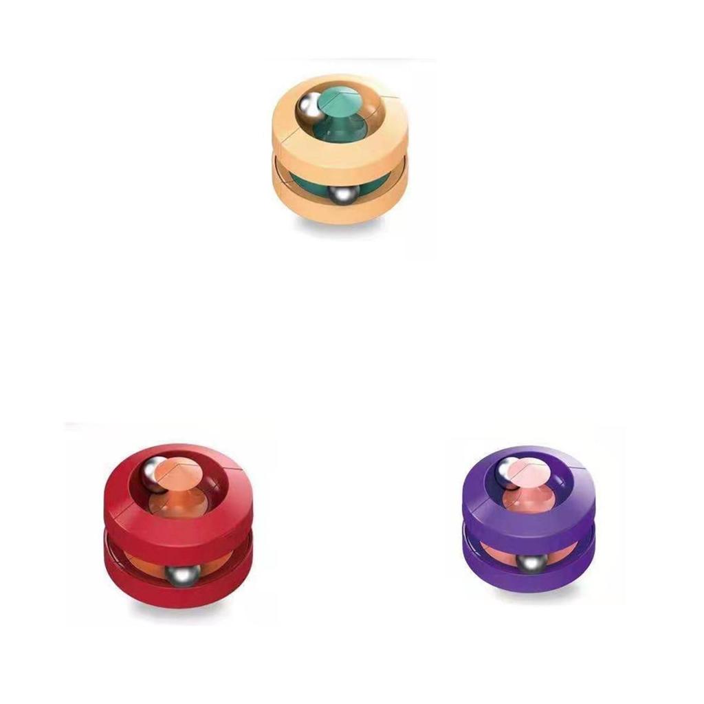 Metal Marbles Adult Stress Relief Toy Creative Spin Track Finger Spinner Handheld Fidget For Anxiety Relief