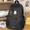 Schoolbagins Wind Sweet Polka Dot Backpack 1011 New Fashion Cute Cartoon Schoolbag Junior High School Student Backpack