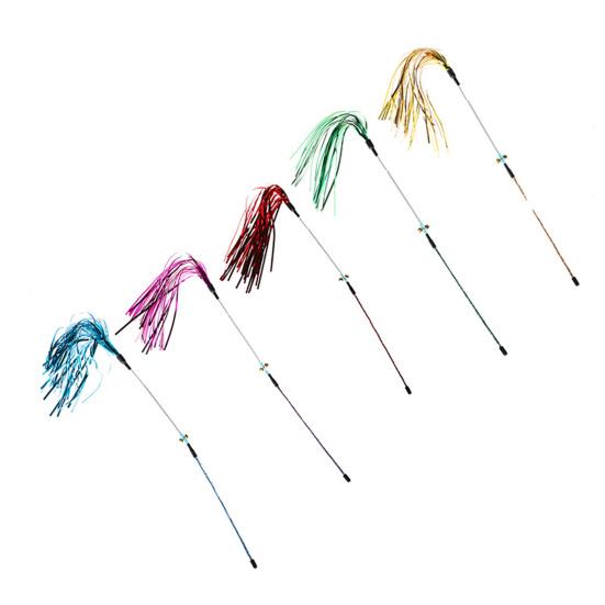 Yousheng Teaser Cat Toy Interactive Relieve Boredom Plastic Attractive Teaser Stick for Indoor