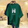 Women's Printed T-shirt, Pure Cotton Short Sleeved T-shirt, Round Neck Casual Top, Basic Sweater