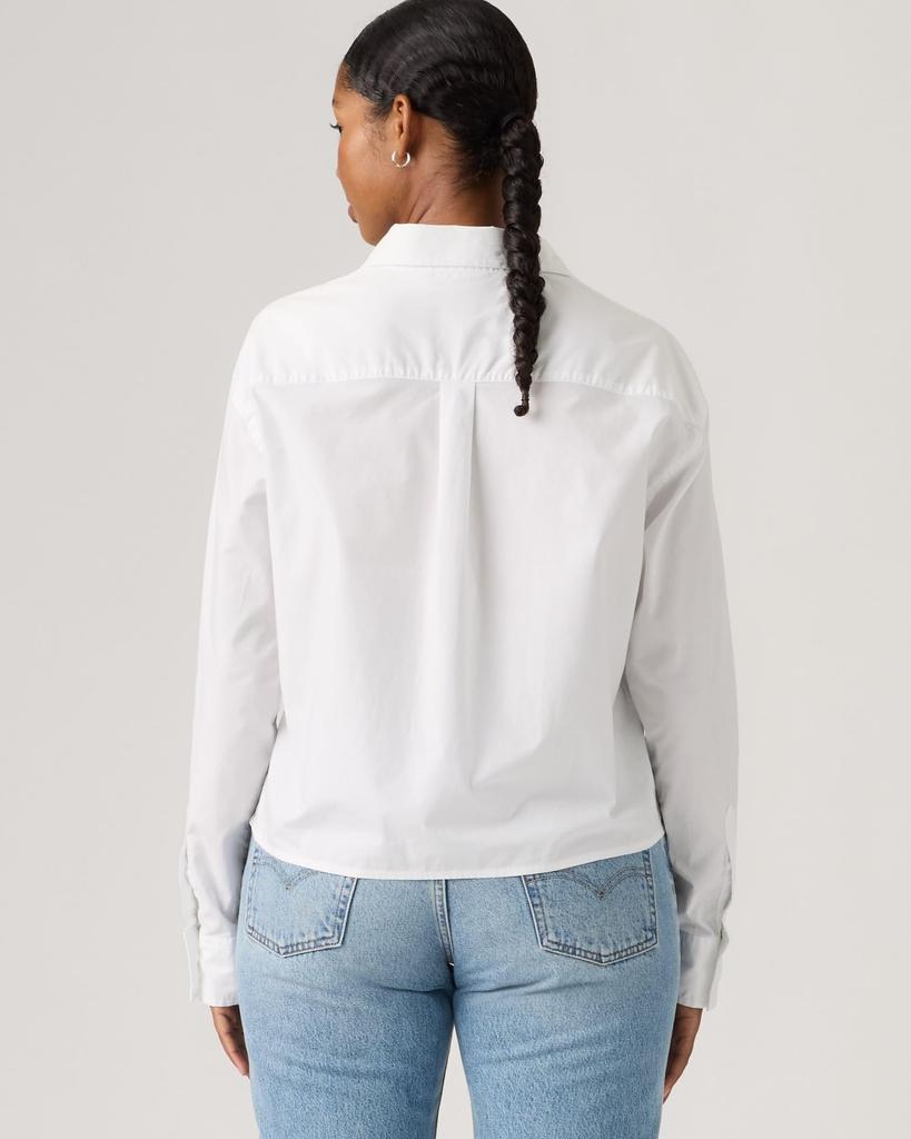 Levi's Harlie Cropped Relaxed Shirt Women's Long Sleeve US M 003P2-0007