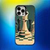 Chess B-Board Phone Case For iPhone 16,15,14,13,12,11,Mini,Pro,SE,MAX White Matte Shockproof Cover