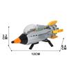 Gobricks MOC City Spaceship Building Blocks Retro Space Ship for Launch Vehicle Retro Spaceman CMF from  For Children Gifts