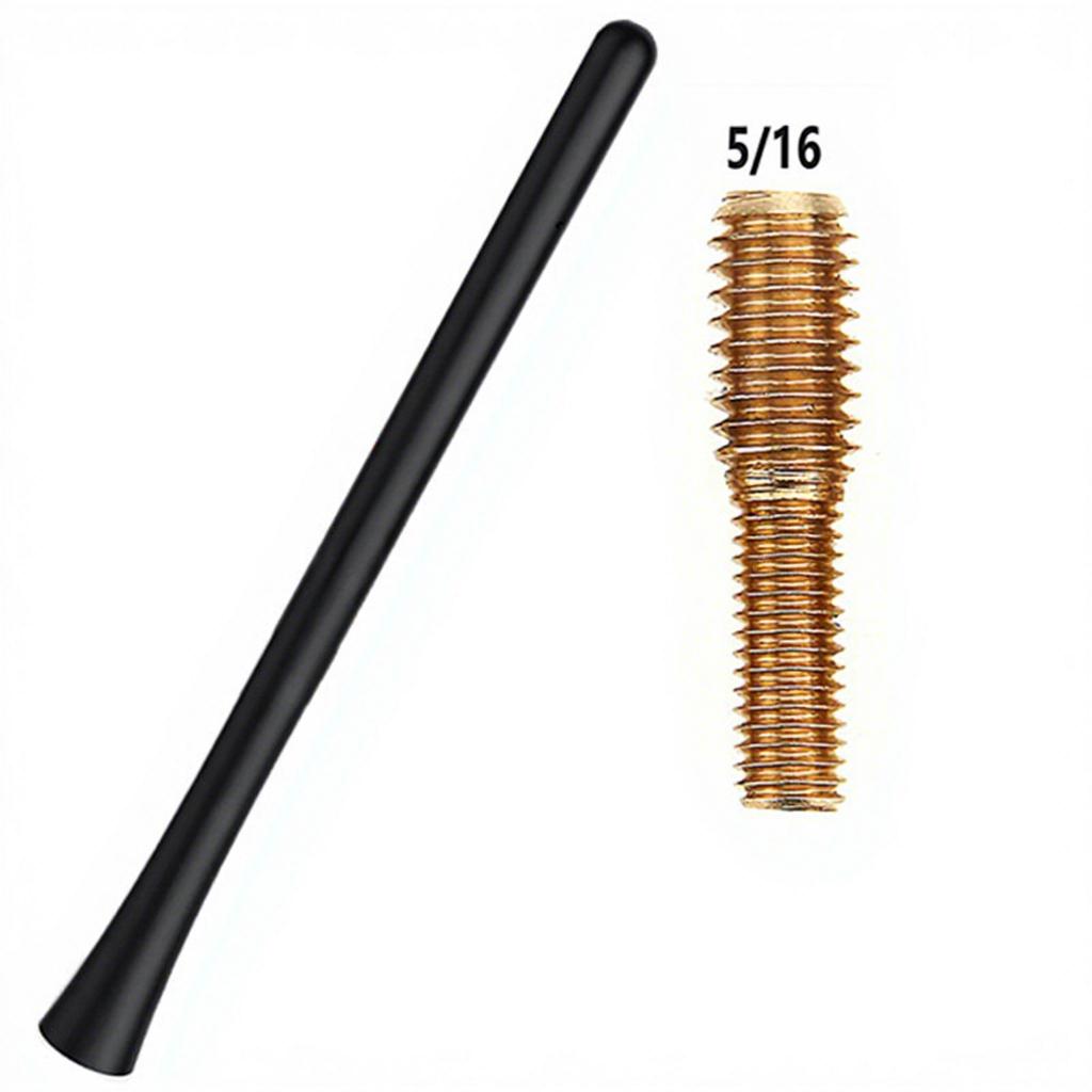 Automotive Car Roof External Aerial Helical Radio Antenna Thread-Mounted Short 18cm Rubber Mast Replacement Truck AM/FM