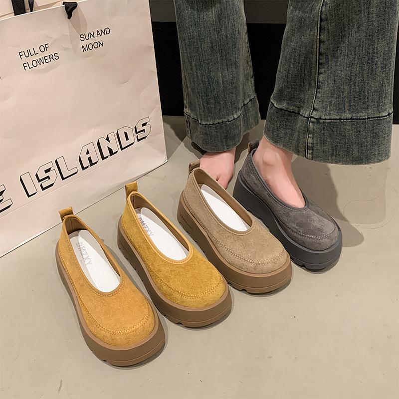 Fashion Platform Flats Sandals Women Casual Sneakers Shoes Loafers Woman 2025 Trend Spring Designer New Suede Comfort Zapatos De Mujer