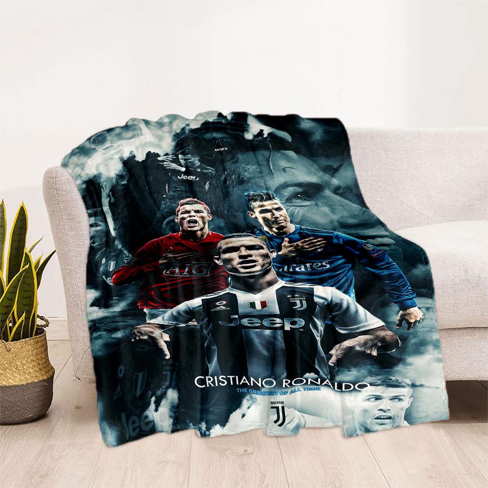 Cr7: Football Legend Blanket Soft & Cozy Suitable for Couch Chair Seaside for All Occasions Warmthful Decor Perfect Gift for Relatives and Friends