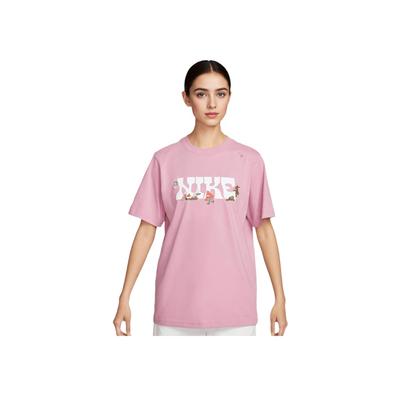 Nike Sportbekleidung Bequem Retro Fußball Freizeit Kurzarm T-Shirt Damen Oberteile Rosa IF0607668