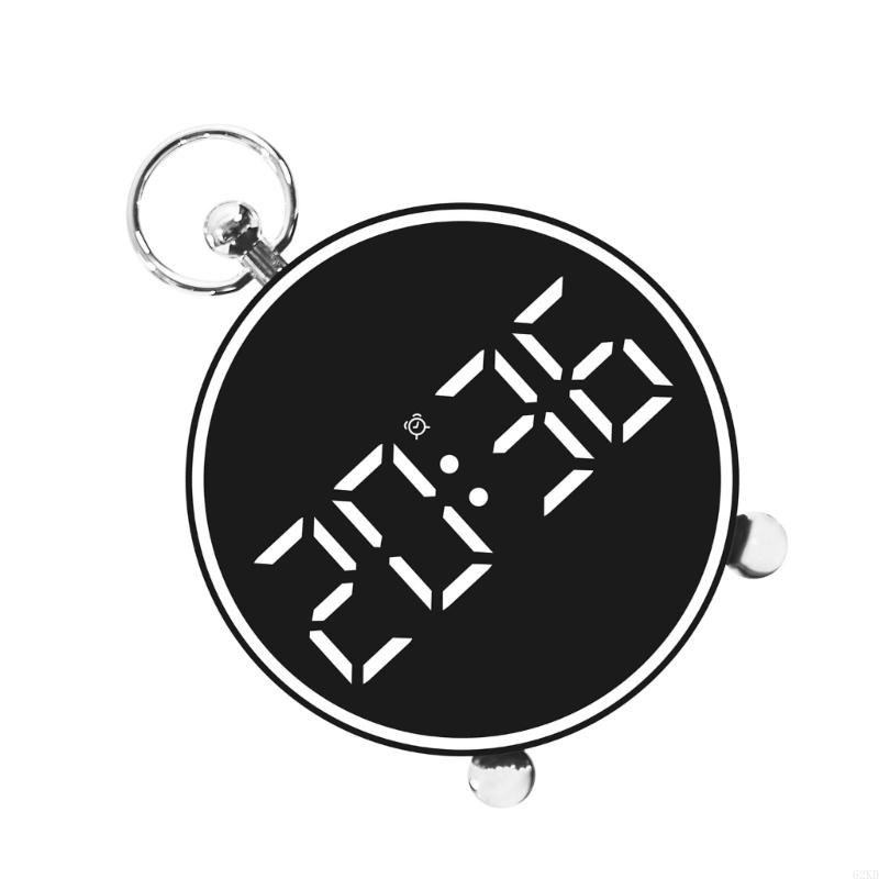 62KD 4.4" LED Display Table Clock Contemporary Digital Alarm Clock Colorful Screen