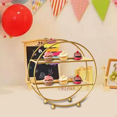 2 Tier Cupcake Stand Cake Fruits Dessert Display Holder for Wedding Celebration