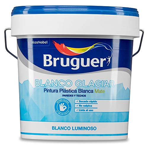 Interior Plastic Paint Matt Glacier White 15l 5208048 Bruguer