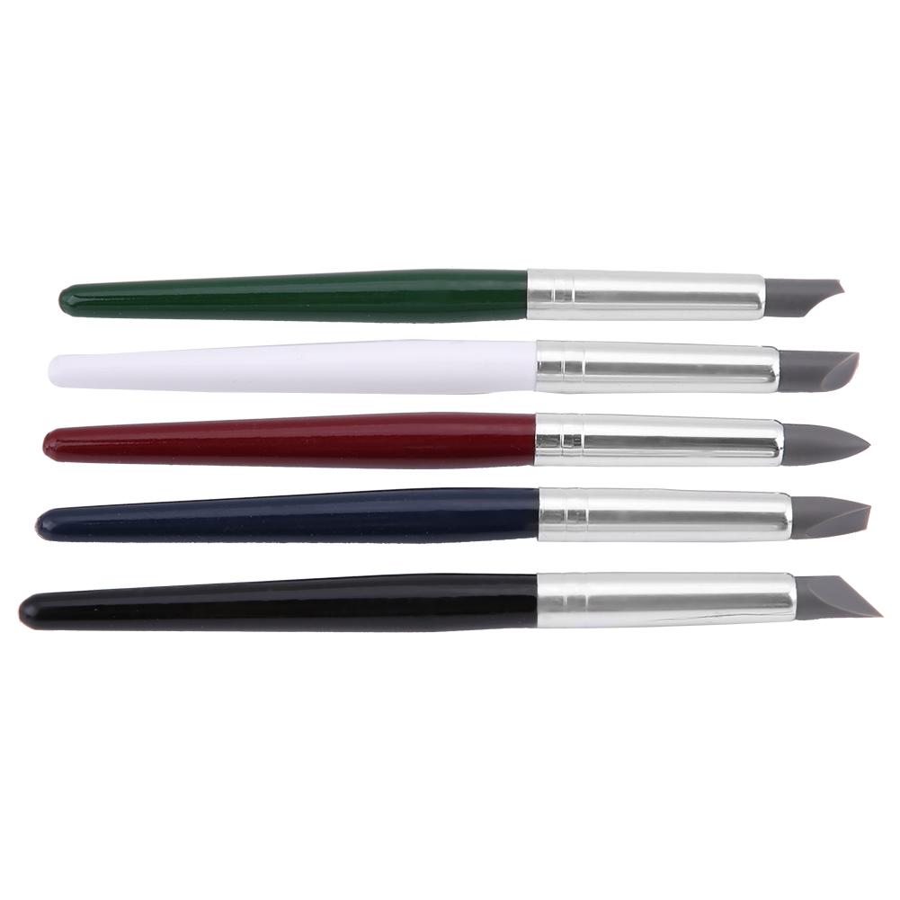 5pcsCelsiusset Silicone Soft Head Clay Pottery Moulding Pen Craft Tool (Large)