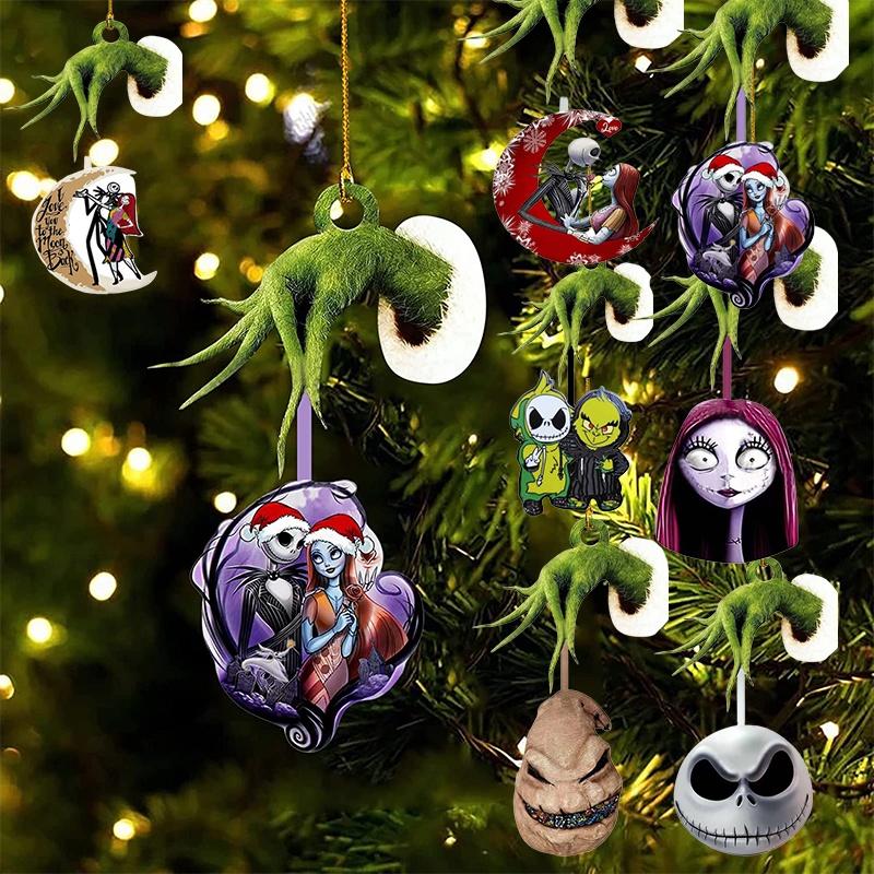 Decorations Halloween Jack Sally Xmas Tree Pendant Nightmare Christmas Before
