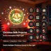 Adjustable USB Christmas Projector Light 10 HD Patterns LED Night Light for Xmas Tree Party Indoor Decor