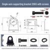 0.6KG-40KG Magnetic Powder Brake and Clutch Bracket, Single/Double Axis