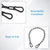 Chaîne antivol pour portail - AIMOONSA - Gate Chain Lock - 100 cm - Acier inoxydable - 2 mousquetons amovibles