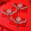 2pcs Red New Year Red Envelope with Tassels Lucky Money Pocket HongBao Red Pocket  Chinese New Year