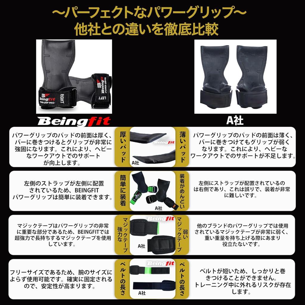 Beingfit Power Strength Gym Kraftset Unisex Griffe, Training, Griffe, Klimmzughilfen, Authentisch, 2, (KOSTENLOS, ROT)