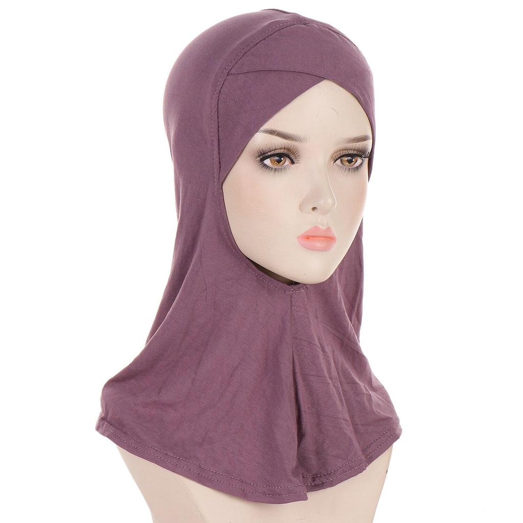 Stirn-Kreuz-Muslim-Frauen, vollständig bedeckende innere Hijab-Kappe