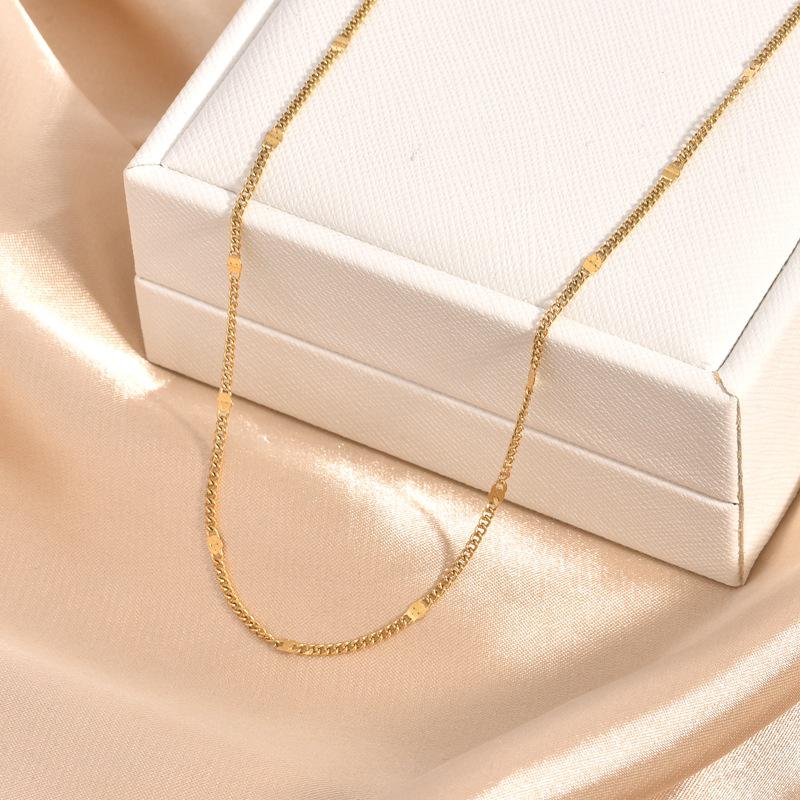 Εξατομικευμένο Κολιέ από Χρυσό 18Κ και Τιτάνιο Ατσάλι για Γυναίκες